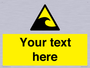 Custom warning tsunami hazard zone